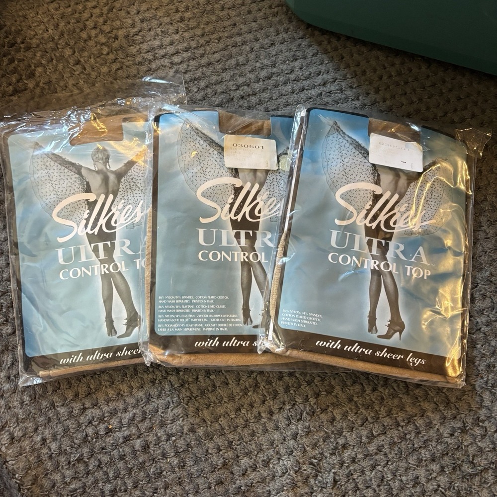 Silkies Ultra Control Top Queen-Nude XL Natural Pantyhose Ultra Sheer Legs030501